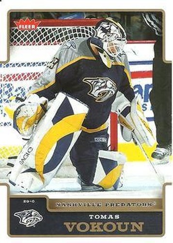 #111 Tomas Vokoun - Nashville Predators - 2006-07 Fleer Hockey