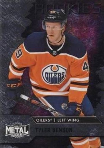 #111 Tyler Benson - Edmonton Oilers - 2020-21 Skybox Metal Universe Hockey