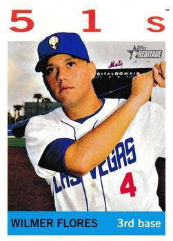#111 Wilmer Flores - Las Vegas 51s - 2013 Topps Heritage Minor League Baseball
