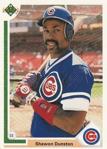 #111 Shawon Dunston - Chicago Cubs - 1991 Upper Deck Baseball