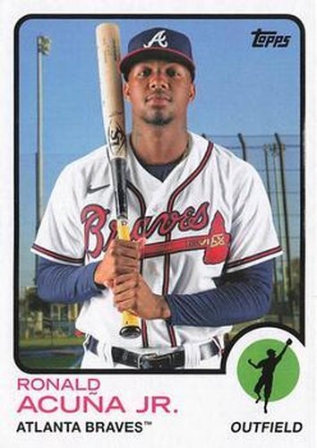 #111 Ronald Acuña Jr. - Atlanta Braves - 2021 Topps Archives Baseball