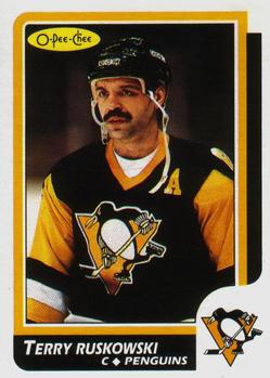 #111 Terry Ruskowski - Pittsburgh Penguins - 1986-87 O-Pee-Chee Hockey
