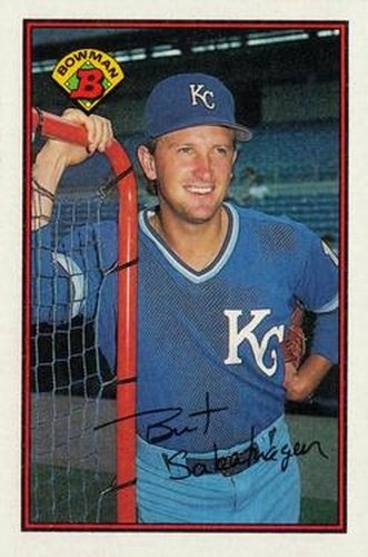 #111 Bret Saberhagen - Kansas City Royals - 1989 Bowman Baseball