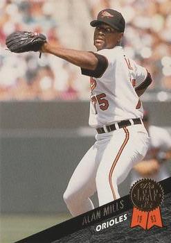 #111 Alan Mills - Baltimore Orioles - 1993 Leaf Baseball