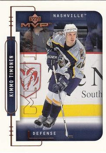 #111 Kimmo Timonen - Nashville Predators - 1999-00 Upper Deck MVP Hockey