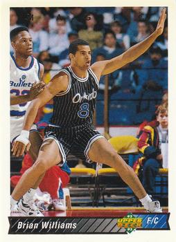 #111 Brian Williams - Orlando Magic - 1992-93 Upper Deck Basketball