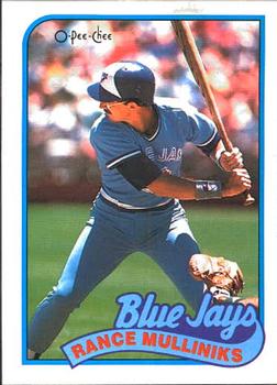 #111 Rance Mulliniks - Toronto Blue Jays - 1989 O-Pee-Chee Baseball