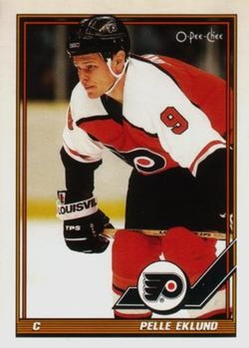 #111 Pelle Eklund - Philadelphia Flyers - 1991-92 O-Pee-Chee Hockey