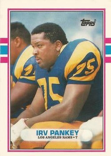 #111T Irv Pankey - Los Angeles Rams - 1989 Topps Traded Football