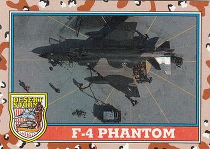 #111 F-4 Phantom - 1991 Topps Desert Storm