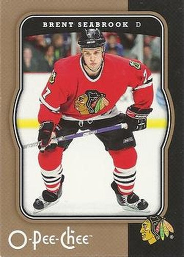 #111 Brent Seabrook - Chicago Blackhawks - 2007-08 O-Pee-Chee Hockey