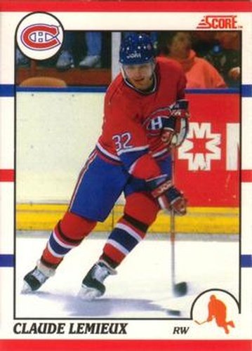 #111 Claude Lemieux - Montreal Canadiens - 1990-91 Score Canadian Hockey