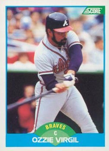 #111 Ozzie Virgil - Atlanta Braves - 1989 Score Baseball