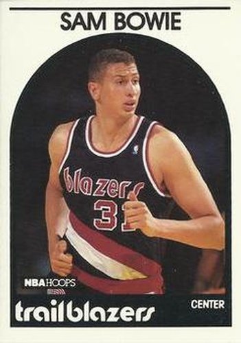 #111 Sam Bowie - Portland Trail Blazers - 1989-90 Hoops Basketball