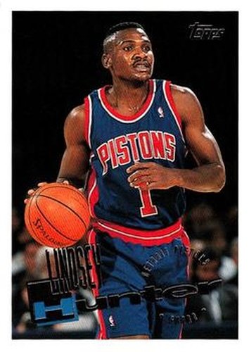 #111 Lindsey Hunter - Detroit Pistons - 1995-96 Topps Basketball