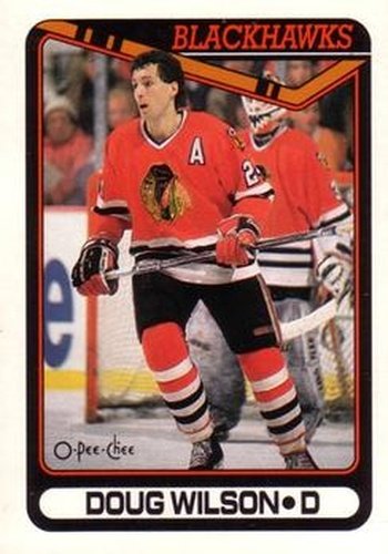 #111 Doug Wilson - Chicago Blackhawks - 1990-91 O-Pee-Chee Hockey