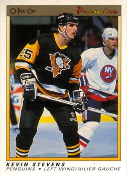#111 Kevin Stevens - Pittsburgh Penguins - 1990-91 O-Pee-Chee Premier Hockey