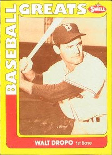 #111 Walt Dropo - Boston Red Sox - 1991 Swell Baseball Greats