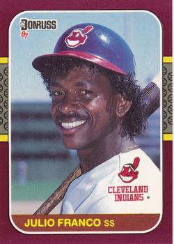 #111 Julio Franco - Cleveland Indians - 1987 Donruss Opening Day Baseball