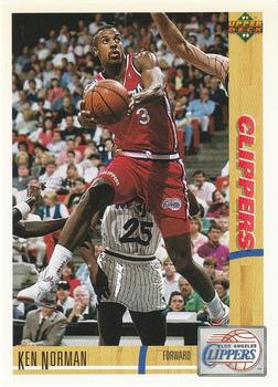 #111 Ken Norman - Los Angeles Clippers - 1991-92 Upper Deck Basketball