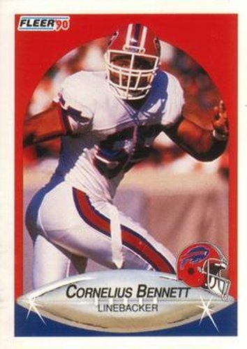 #111 Cornelius Bennett - Buffalo Bills - 1990 Fleer Football