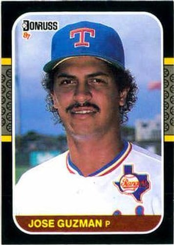 #101 Jose Guzman - Texas Rangers - 1987 Donruss Baseball