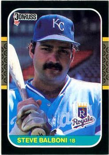 #102 Steve Balboni - Kansas City Royals - 1987 Donruss Baseball