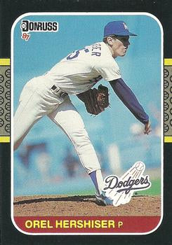 #106 Orel Hershiser - Los Angeles Dodgers - 1987 Donruss Baseball