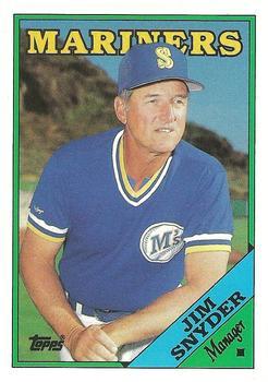 #112T Jim Snyder - Seattle Mariners - 1988 Topps Traded Baseball
