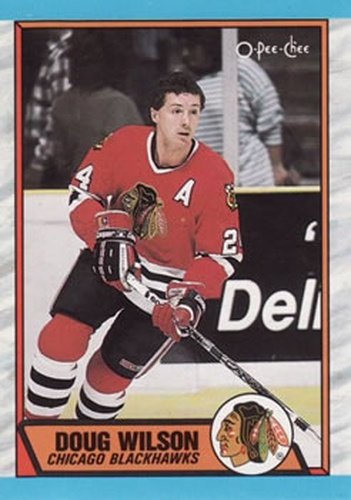 #112 Doug Wilson - Chicago Blackhawks - 1989-90 O-Pee-Chee Hockey