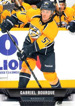 #112 Gabriel Bourque - Nashville Predators - 2013-14 Upper Deck Hockey