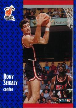 #112 Rony Seikaly - Miami Heat - 1991-92 Fleer Basketball