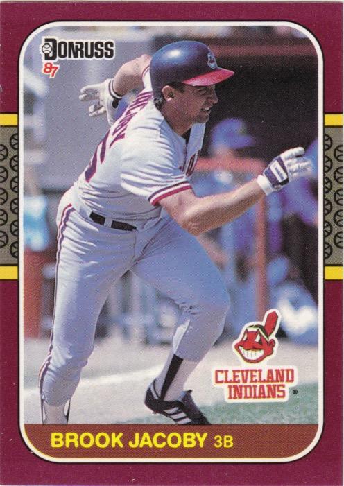 #112 Brook Jacoby - Cleveland Indians - 1987 Donruss Opening Day Baseball