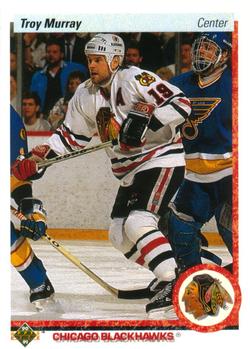 #112 Troy Murray - Chicago Blackhawks - 1990-91 Upper Deck Hockey