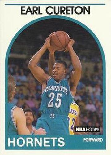 #112 Earl Cureton - Charlotte Hornets - 1989-90 Hoops Basketball