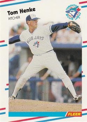 #112 Tom Henke - Toronto Blue Jays - 1988 Fleer Baseball
