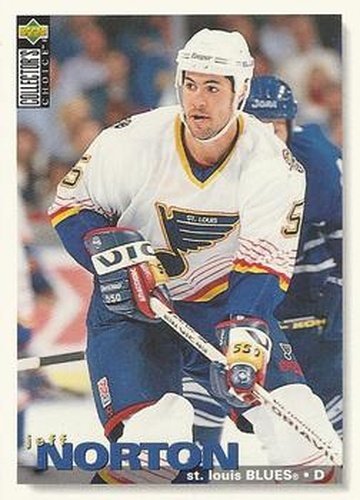 #112 Jeff Norton - St. Louis Blues - 1995-96 Collector's Choice Hockey