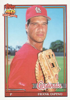 #112 Frank DiPino - St. Louis Cardinals - 1991 Topps Baseball