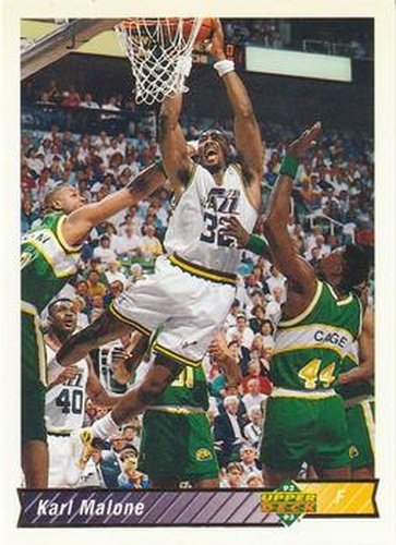 #112 Karl Malone - Utah Jazz - 1992-93 Upper Deck Basketball