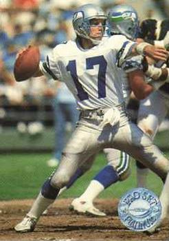 #112 Dave Krieg - Seattle Seahawks - 1991 Pro Set Platinum Football