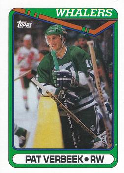 #112 Pat Verbeek - Hartford Whalers - 1990-91 Topps Hockey