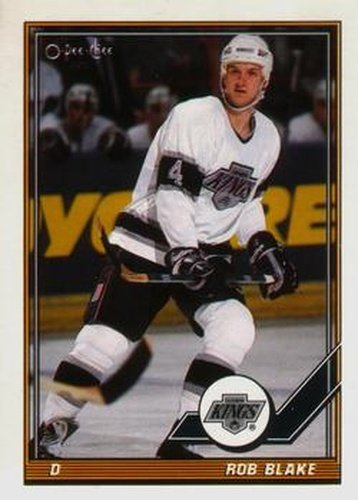 #112 Rob Blake - Los Angeles Kings - 1991-92 O-Pee-Chee Hockey