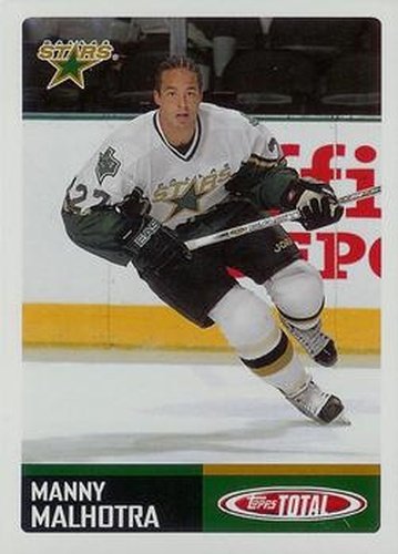 #112 Manny Malhotra - Dallas Stars - 2002-03 Topps Total Hockey
