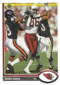 #112 Ernie Jones - Phoenix Cardinals - 1991 Upper Deck Football