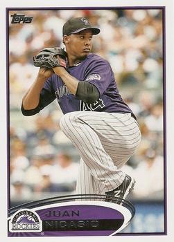 #112 Juan Nicasio - Colorado Rockies - 2012 Topps Baseball