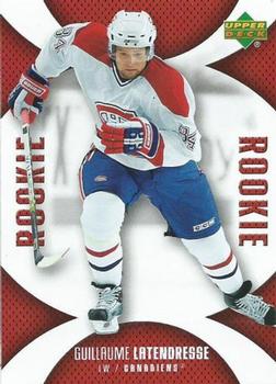 #112 Guillaume Latendresse - Montreal Canadiens - 2006-07 Upper Deck Mini Jersey Hockey