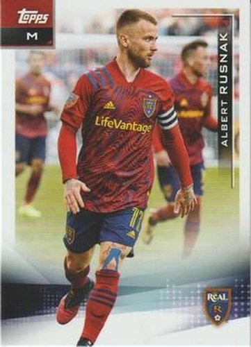 #112 Albert Rusnak - Real Salt Lake - 2021 Topps MLS Soccer