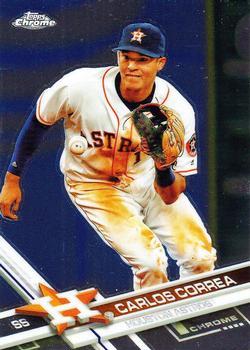 #112 Carlos Correa - Houston Astros - 2017 Topps Chrome Baseball