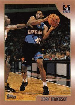 #112 Cedric Henderson - Cleveland Cavaliers - 1998-99 Topps Basketball
