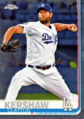 #112 Clayton Kershaw - Los Angeles Dodgers - 2019 Topps Chrome Baseball